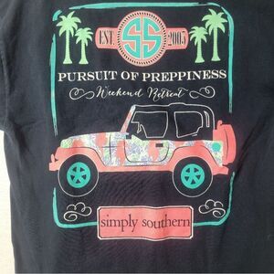 Woman's Simply Southern Navy Blue Pursuit Of Preppiness Long Sleeve Tee Medium